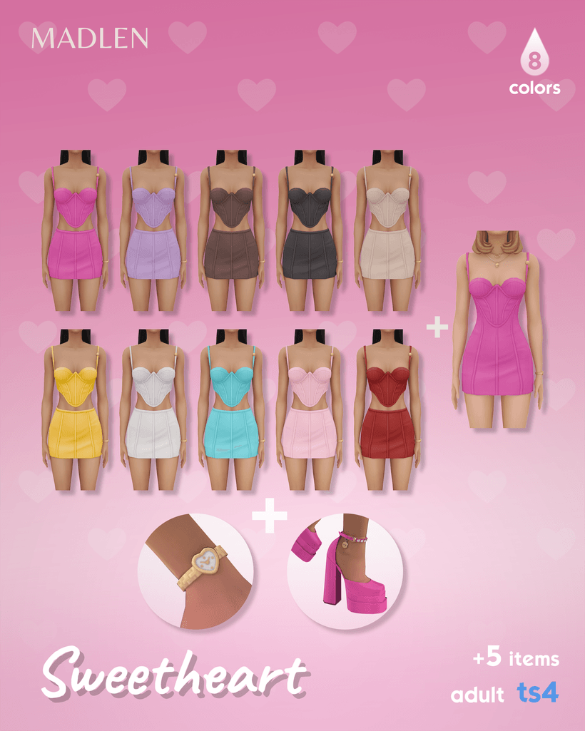 Галерея мода Сет одежды Sweetheart Set #1